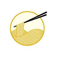 Yellow Noodle Logo vector