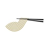 Gold Noodle Logo vector