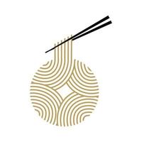 Gold Noodle Logo vector