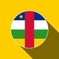 país república centroafricana. bandera de la república centroafricana. ilustración vectorial vector