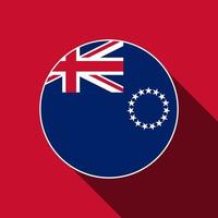 Islas Cook del país. bandera de las islas cook. ilustración vectorial vector