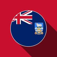 país islas malvinas. santa helena, bandera de las islas malvinas. ilustración vectorial vector