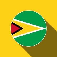 Country Guyana. Guyana flag. Vector illustration.