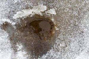 hole in a ice photo