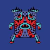 unique creative design abstract colorful multicolor cubism surrealism style artwork premium vector