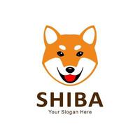 shiba inu logo vector