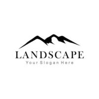 mountain lanscape logo vector