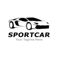 vector de logotipo de coche deportivo