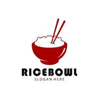 rice bowl icon vector