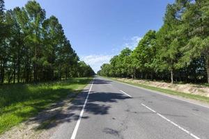 Road along the forest journey Europe photo