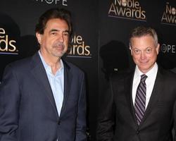 LOS ANGELES, FEB 27 - Joe Mantegna, Gary Sinise at the Noble Awards at the Beverly Hilton Hotel on February 27, 2015 in Beverly Hills, CA photo