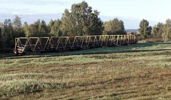 Transport train, close up photo