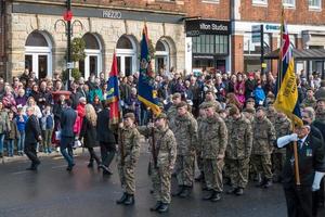 East Grinstead, West Sussex, 2016. Memorial Service on Remembrance Sunday photo