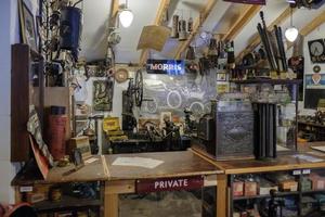 Bourton-on-the-Water, Gloucestershire, UK, 2017. Old Shop in the Motor Museum photo