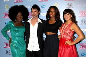 LOS ANGELES, NOV 4 - Lillie McCloud, jeff Gutt, Kelly Rowland, Rachel Potter at the 2013 X Factor Top 12 Party at SLS Hotel on November 4, 2013 in Beverly Hills, CA photo