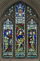 East grinstead, West Sussex, Reino Unido, 2012. vidriera de la iglesia de St Stephen hammerwood foto