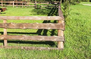old wooden fence photo