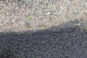 asphalt road, close up photo