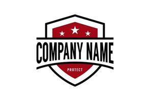 Shield Secure Safe logo design vector. Protection Security Symbol Vector Logo Design