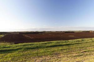 production of peat landscape photo