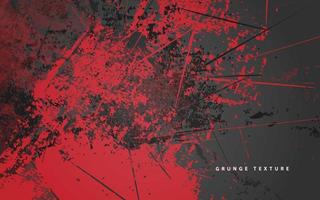 Abstract grunge texture black and red background vector