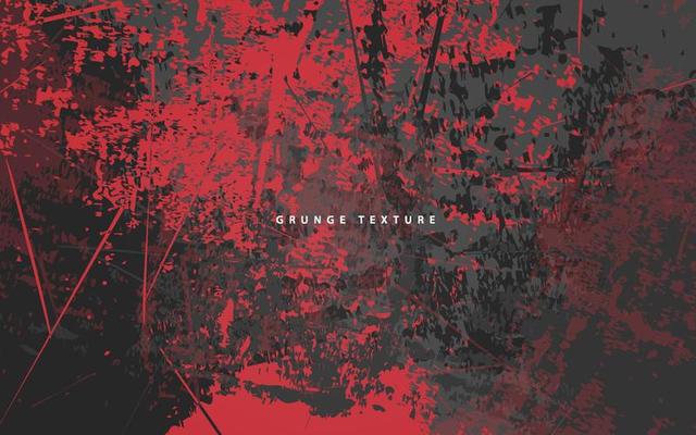 Abstract grunge texture black and red background vector