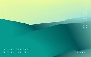 Abstract gradient green background vector