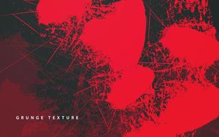 Abstract grunge texture black and red color background vector