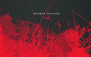 Abstract grunge texture black and red color background vector