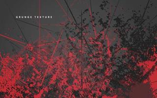 Abstract grunge texture black and red background vector