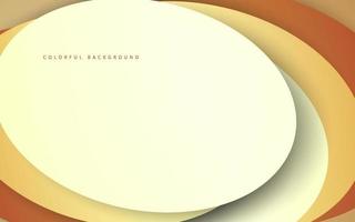 Abstract overlap layer brown color background vector