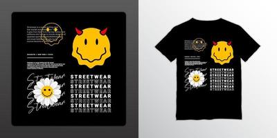 Good vibes streetwear t-shirt design, suitable for screen printing, jackets and others vector