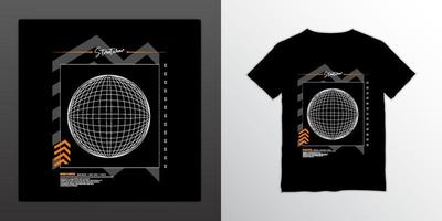 Streetwear t-shirt design, suitable for screen printing, jackets and others vector