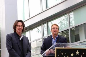 LOS ANGELES, MAY 9 - Rick Springfield, Doug Davidson at the Rick Springfield Hollywood Walk of Fame Star Ceremony at Hollywood Blvd on May 9, 2014 in Los Angeles, CA photo