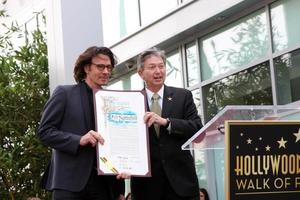 LOS ANGELES, MAY 9 - Rick Springfield, Leron Gubler at the Rick Springfield Hollywood Walk of Fame Star Ceremony at Hollywood Blvd on May 9, 2014 in Los Angeles, CA photo