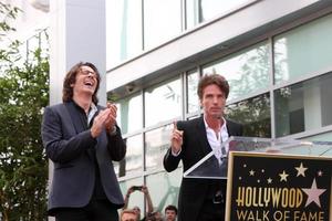 LOS ANGELES, MAY 9 - Rick Springfield, Richard Marx at the Rick Springfield Hollywood Walk of Fame Star Ceremony at Hollywood Blvd on May 9, 2014 in Los Angeles, CA photo