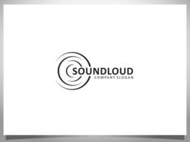 sound cloud logo design element vector