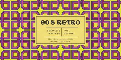 90S Retro pattern vector