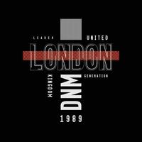 London t-shirt and apparel design vector