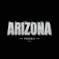 Arizona t-shirt and apparel design vector