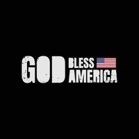 Dios bendiga a América tipografía vector camiseta diseño