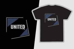 United t-shirt and apparel design vector