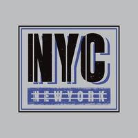 diseño de camisetas y prendas de vestir de nueva york brooklyn vector