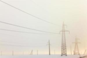 High-voltage power poles photo