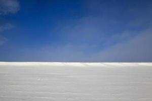 agriculture field in winter photo