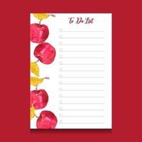 to do list template vector