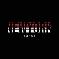 diseño de camisetas y prendas de vestir de nueva york brooklyn vector