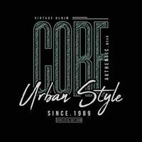 Urban style t-shirt and apparel design vector