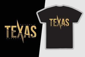 diseño de camisetas y prendas de vestir de Texas vector