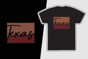 diseño de camisetas y prendas de vestir de Texas vector